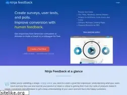 Sites similar to ninjafeedback.com