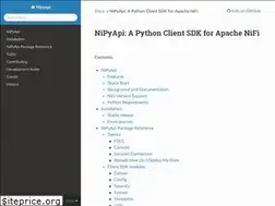 Sites similar to nipyapi.readthedocs.io