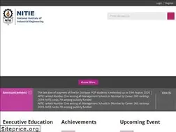 Sites similar to nitie.ac.in