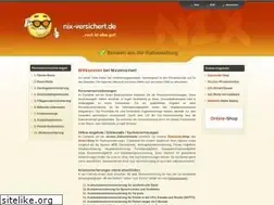 Sites similar to nix-versichert.de