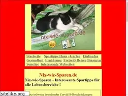 Sites similar to nix-wie-sparen.de