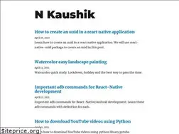 Sites similar to nkaushik.com