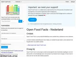 Sites similar to nl.openfoodfacts.org