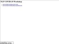 Sites similar to nlpcovid19workshop.org