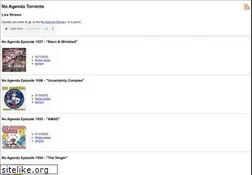 Sites similar to noagendatorrents.com