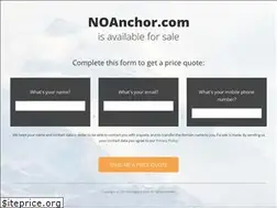 Sites similar to noanchor.com