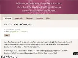 Sites similar to nobackend.org