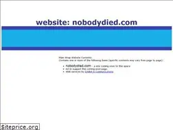 Sites similar to nobodydied.com