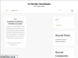 Sites similar to noborderstockholm.org