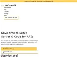 Sites similar to nocodeapi.com