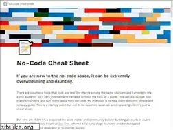 Sites similar to nocodecheatsheet.com