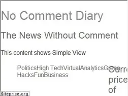 Sites similar to nocommentdiary.com
