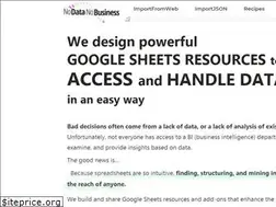 Sites similar to nodatanobusiness.com