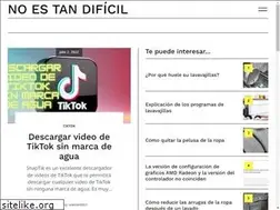 Sites similar to noestandificil.com