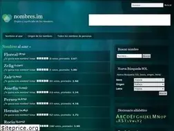 Sites similar to nombres.im