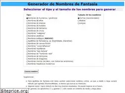 Sites similar to nombresdefantasia.com