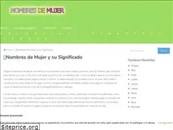 Sites similar to nombresdemujer.net