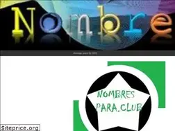 Sites similar to nombrespara.club