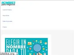 Sites similar to nombresparanegocios.org