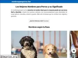 Sites similar to nombresparaperros.fun