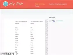 Sites similar to nombresparaperros.net