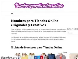 Sites similar to nombresparatiendas.online