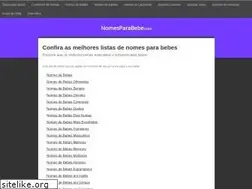 Sites similar to nomesparabebe.com