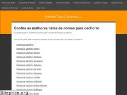 Sites similar to nomesparacachorro.com