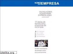 Sites similar to nomesparaempresa.com
