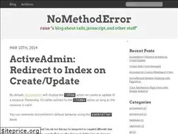 Sites similar to nomethoderror.com