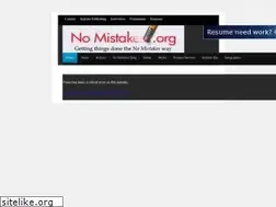 Sites similar to nomistakes.org