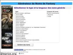 Sites similar to nomsdefantasy.com