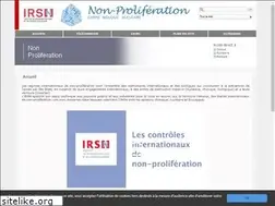 Sites similar to non-proliferation.irsn.fr