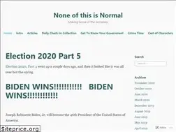 Sites similar to noneofthisisnormal.blog
