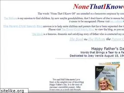 Sites similar to nonethatiknowof.com