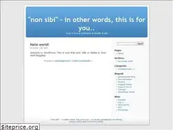 Sites similar to nonsibi.com