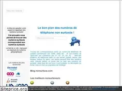 Sites similar to nonsurtaxe.be