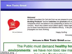 Sites similar to nontoxicgrout.com
