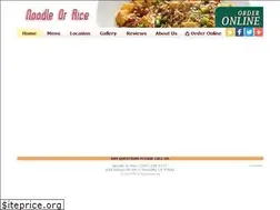 Sites similar to noodleorrice.com