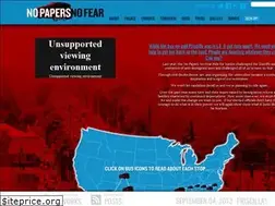 Sites similar to nopapersnofear.org