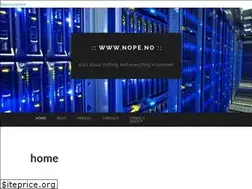 Sites similar to nope.no