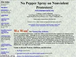 Sites similar to nopepperspray.org