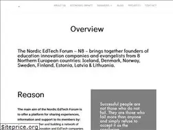 Sites similar to nordicedtechforum.org