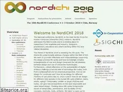 Sites similar to nordichi2018.org