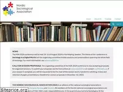 Sites similar to nordicsociologicalassociation.org