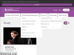 Sites similar to nordiskakammarorkestern.se