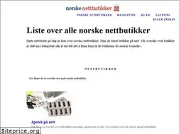 Sites similar to norskenettbutikker.com