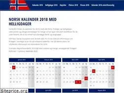 Sites similar to norskkalender2018.no