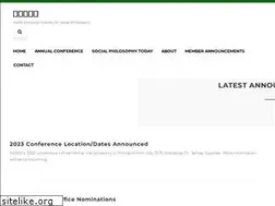 Sites similar to northamericansocietyforsocialphilosophy.org