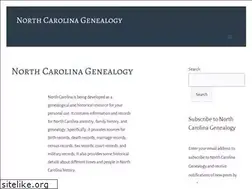 Sites similar to northcarolinagenealogy.org